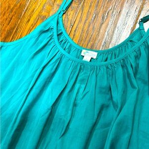 J Crew emerald green cover up, size small. NWT